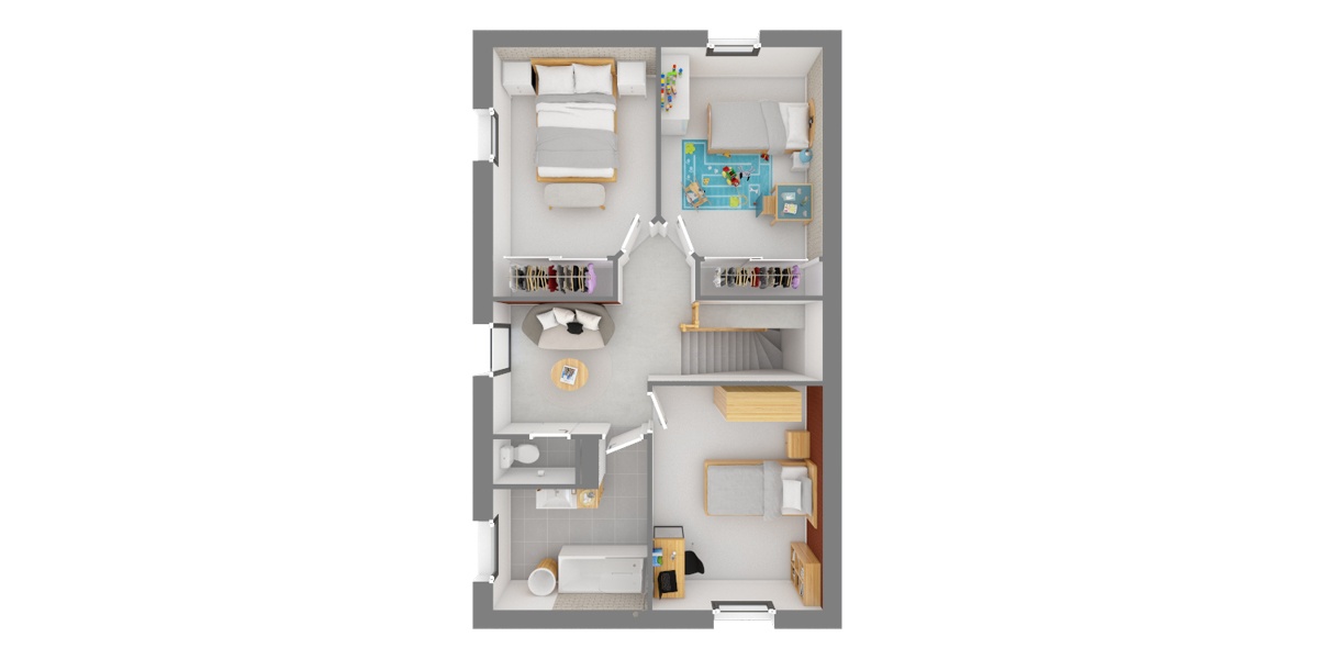plan maison familiale étage