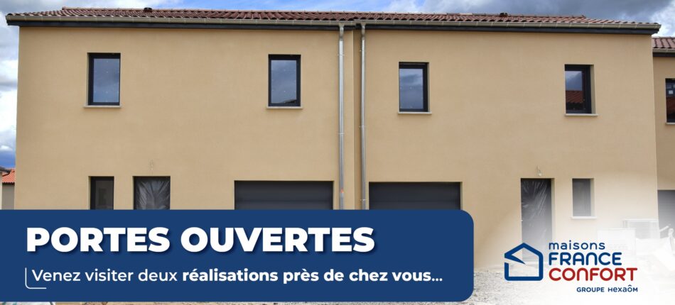 Venez visiter nos 2 maisons neuves à Montanay (69) le 23 septembre ! 