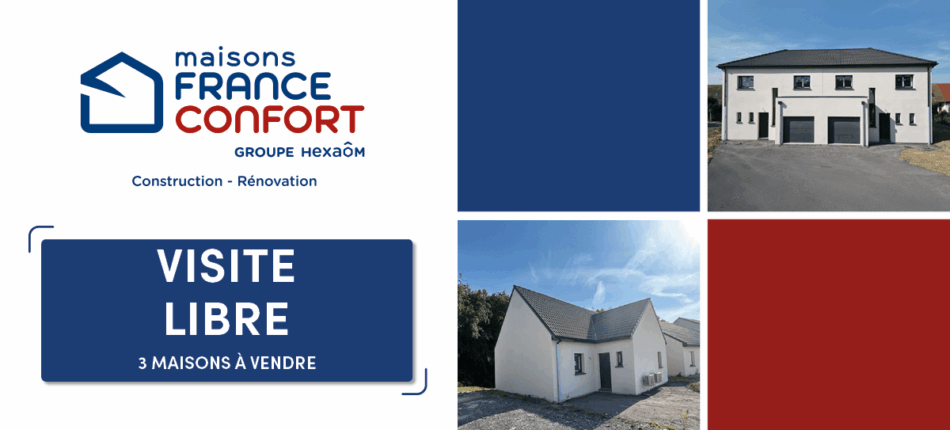 Venez visiter ces maisons les 13 et 14 Juin à Évin-Malmaison (62) ! 