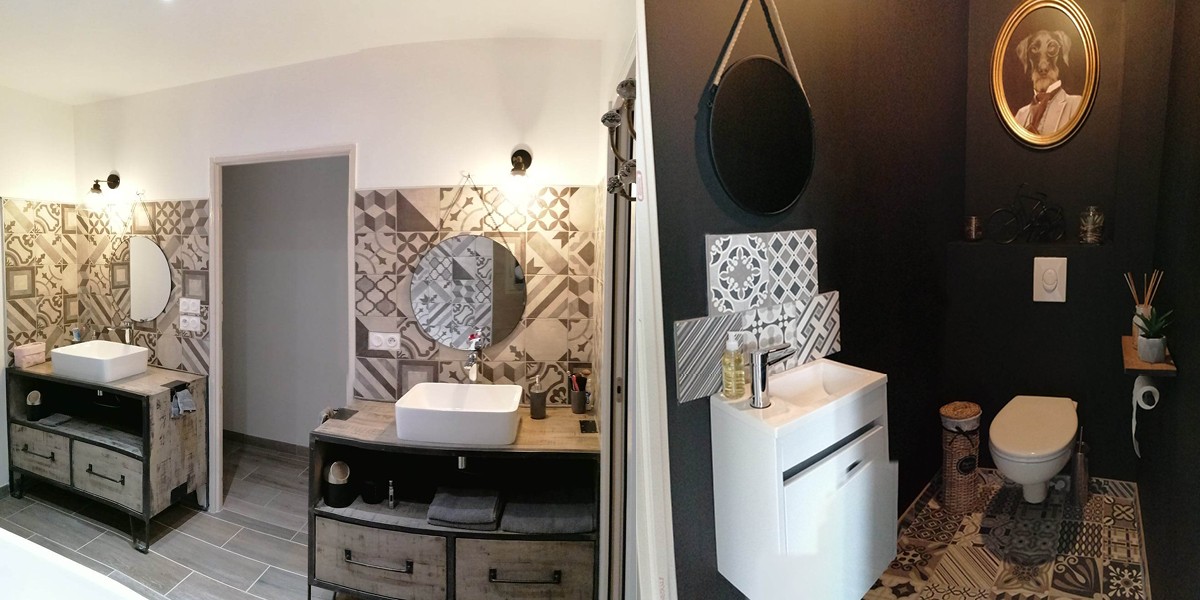 toilette et salle d'eau