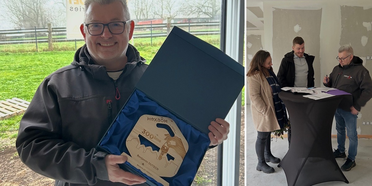 Benjamin livre sa 300e maison