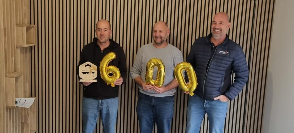 Un moment fort : Fred livre son 600ème chantier ! - 600e chantier pour Fred