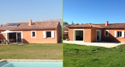 Agrandissement et aménagement d’une nouvelle pièce à vivre à Saint-Zacharie (83).