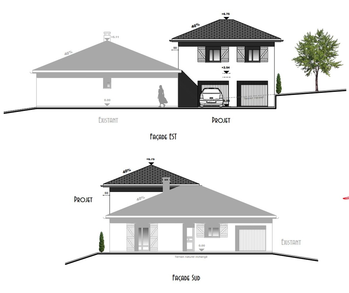 Extension de maison à Saint-Jean-de-Bournay 38440 par Maisons France Confort.