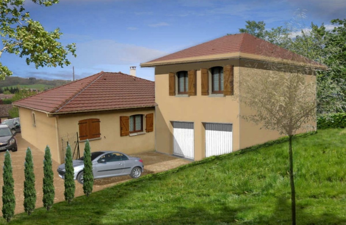 Extension de maison à Saint-Jean-de-Bournay 38440 par Maisons France Confort.