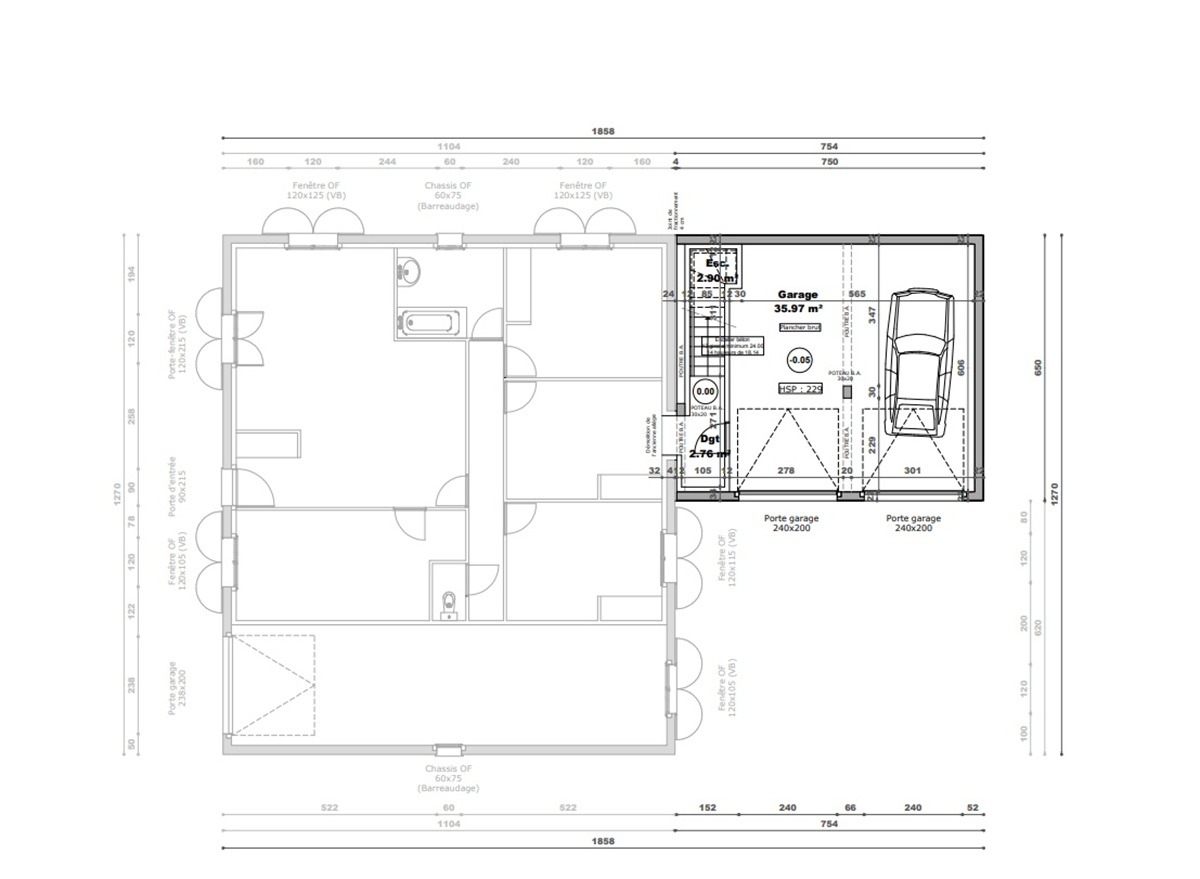 Extension de maison à Saint-Jean-de-Bournay 38440 par Maisons France Confort.