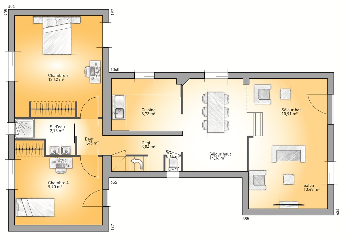 Rénovation globale et extension par Maisons France Confort d'une maison à Écully 69130.