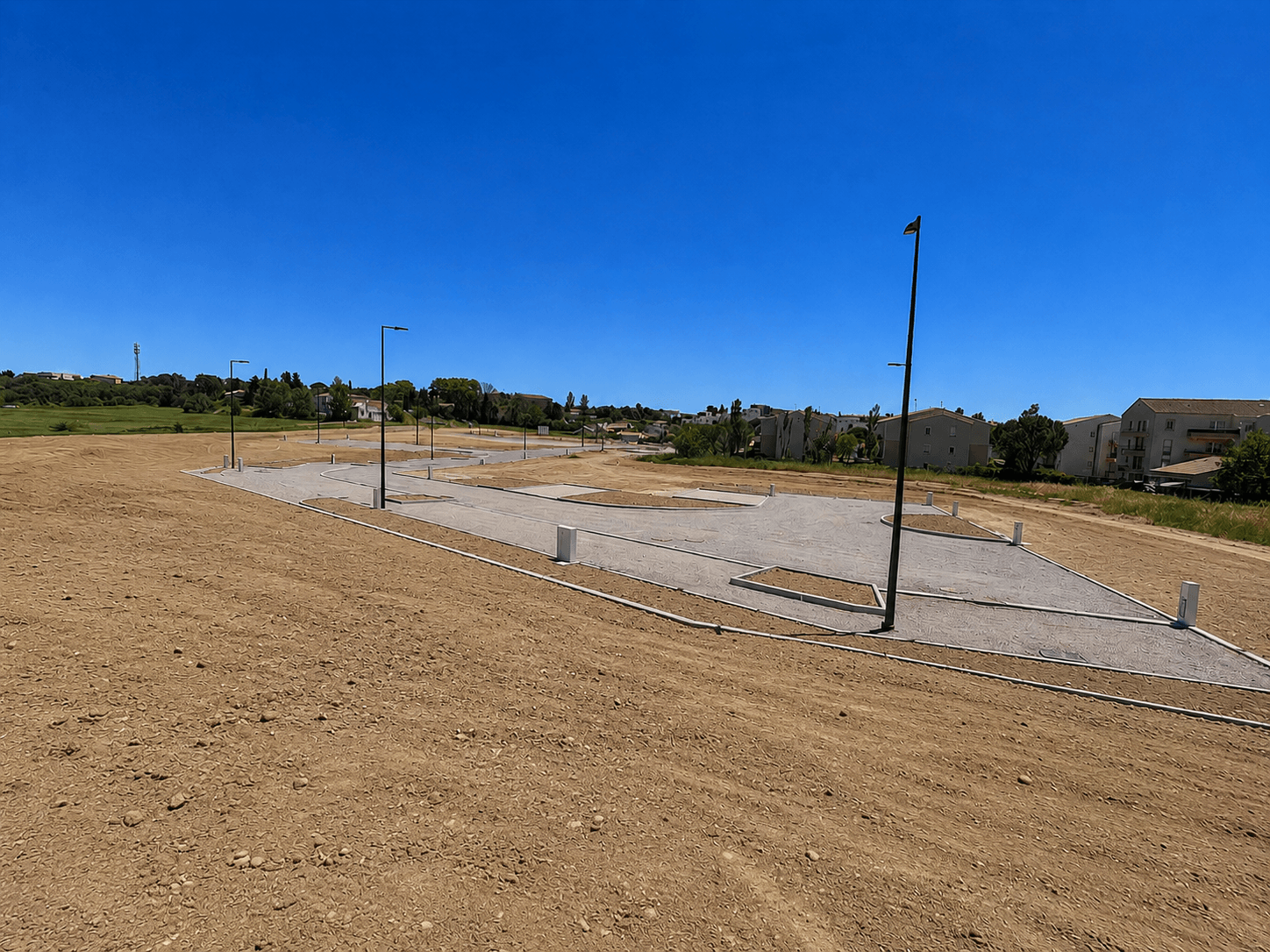 Portes ouvertes au Domaine du Soleil Vue du lotissement achevé à Carcassonne