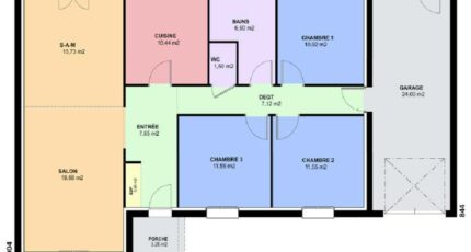 TURQUOISE VS traditionnel 3395-594457_plan-rez-de-chaussee.jpg - Maisons France Confort