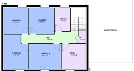 EMERAUDE contemporain 3373-594379_plan-etage.jpg - Maisons France Confort