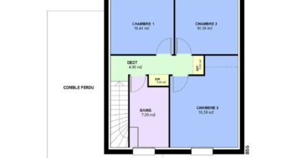 AMETHYSTE contemporain 3369-594367_plan-etage.jpg - Maisons France Confort