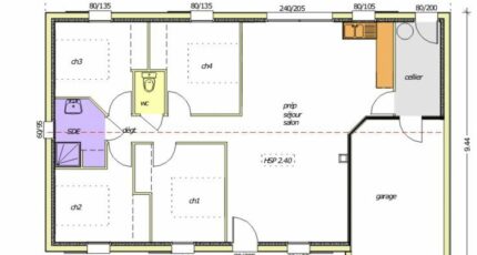 Avant-projet MONTAIGU - 90 m² - 4 chambres 2481-255339_open-plain-pied-4-chambres.jpg - Maisons France Confort