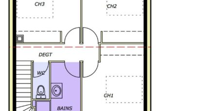 Avant-Projet CHAILLÉ LES MARAIS - 90 m² - 3 chambr 3826-1906modele620140828spBK1.jpeg - Maisons France Confort