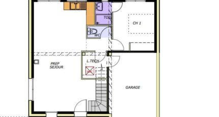 Avant-projet LA CHATAIGNERAIE - 91 m² - 3 chambres 3825-1906modele620140828fq3ex.jpeg - Maisons France Confort