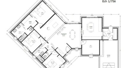 Avant-Projet CHALLANS - 130 m2 - 4 chambres 3805-3430modele620140818KTm35.jpeg - Maisons France Confort