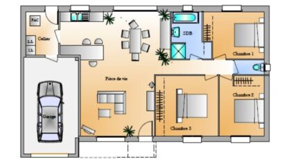 Avant-Projet La Génetouze 3 chambres 4256-1906modele820141124oqtHB.jpeg - Maisons France Confort