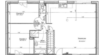 ETG_R_SS_CA_81m2_2ch_P13603 4970-3510modele820150921nGgvG.jpeg - Maisons France Confort
