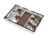 Maison compacte LEREFFAIT-ETAGE - Camera 1.png Maisons France Confort