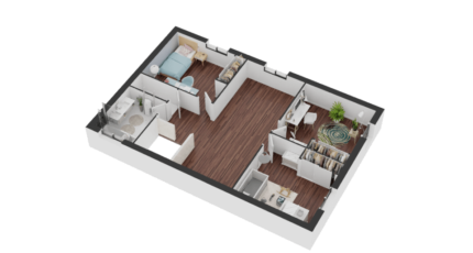 Maison compacte LEREFFAIT-ETAGE - Camera 1.png - Maisons France Confort