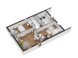 Maison Traditionnelle sur-élevée Houget_etage.png Maisons France Confort