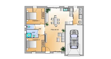 Avant Projet Bellevigny - 2 chambres 16586-1906modele820181107l338H.jpeg - Maisons France Confort