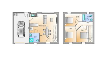 Avant projet Palluau - 79m² -3 chambres 17437-1906modele820181211e87wm.jpeg - Maisons France Confort