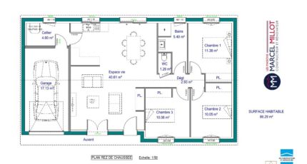 ALPHA - 35 ° - dpts 19/23 - maison de plain pied - 18572-3290modele820190125ZsHg7.jpeg - Maisons France Confort