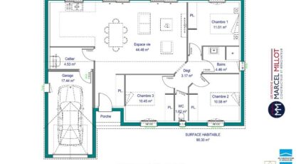 VARIATION - 35° - dpts 19/23 - maison de plain pie 18673-3290modele820190128seACW.jpeg - Maisons France Confort