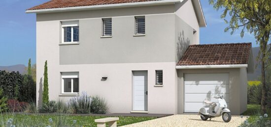 Plan de maison Surface terrain 95 m2 - 4 pièces - 3  chambres -  avec garage 