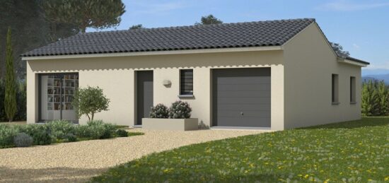 Plan de maison Surface terrain 90 m2 - 4 pièces - 3  chambres -  avec garage 