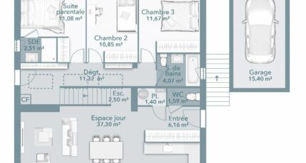 Lumina 100 rez-de-Jardin 22781-4586modele820190716lG7JS.jpeg - Maisons France Confort