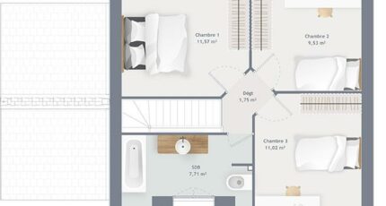 Actua 80 R+1 GA 27943-4586modele1020200407nJGV4.jpeg - Maisons France Confort