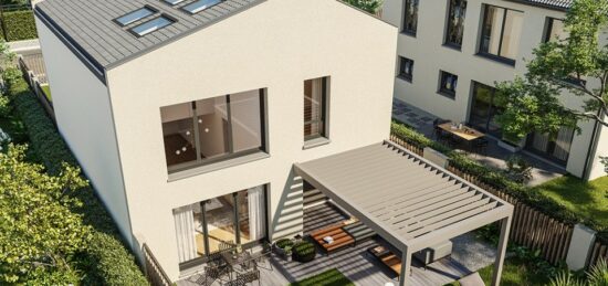 Plan de maison Surface terrain 122 m2 - 6 pièces - 4  chambres -  sans garage 
