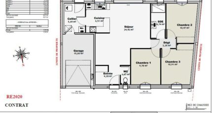 Maison 80m² - 3CH - Garage - 89BX211100 33229-3955modele820220130ardWh.jpeg - Maisons France Confort