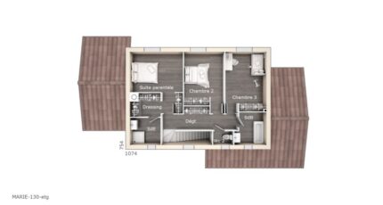 Pourrières Maison neuve - 1446026-4012modele720160406gy6B2.jpeg Maisons France Confort