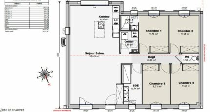 Maison 101m² - 4CH - 132BX221914 34995-9585modele62023010542elc.jpeg - Maisons France Confort