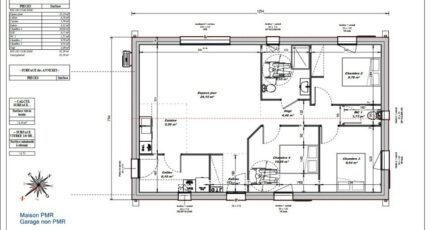 Maison 82m² - 3CH - 81BX211714 34993-9872modele820230105NqryI.jpeg - Maisons France Confort