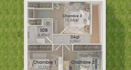 Cérans-Foulletourte Maison neuve - 1731009-4586modele920210617pwaOM.jpeg Maisons France Confort