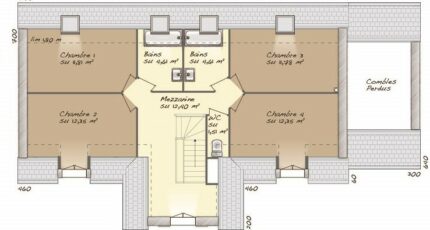 Saint-Léger-en-Yvelines Maison neuve - 2072779-412modele920150505pPreX.jpeg Maisons France Confort