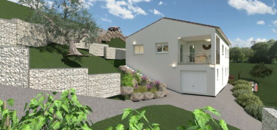 Maison neuve à Uzer, Auvergne-Rhône-Alpes