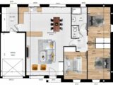 Maison à construire à La Membrolle-sur-Longuenée (49770) 2047503-961modele820241025ZsxxZ.jpeg Maisons France Confort