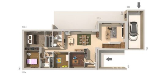 Maison neuve à , Gard