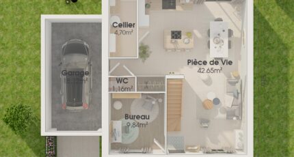 Allonnes Maison neuve - 2076451-4586modele1020210617PeUD5.jpeg Maisons France Confort