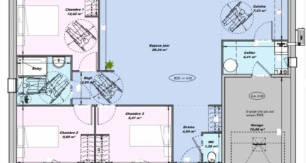 Sainte-Jamme-sur-Sarthe Maison neuve - 2078923-6170modele820220924T0J5y.jpeg Maisons France Confort