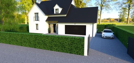 Maison neuve à Auberville, Normandie