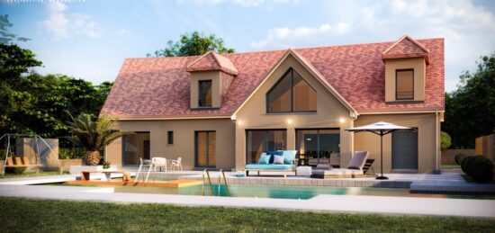 Maison neuve à Bosc-Bérenger, Normandie