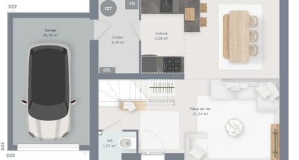 Rozay-en-Brie Maison neuve - 2104114-4586modele920200407x2yfR.jpeg Maisons France Confort