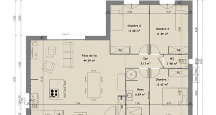 Saint-Maximin-la-Sainte-Baume Maison neuve - 2112789-9615modele820240906ChObZ.jpeg Maisons France Confort