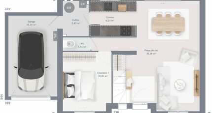 Harnes Maison neuve - 2065392-10130modele820231129SFlXN.jpeg Maisons France Confort