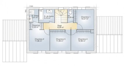 Prades-le-Lez Maison neuve - 2076806-269437_plan-maison-saphir-140-elegance-etage.jpg Maisons France Confort
